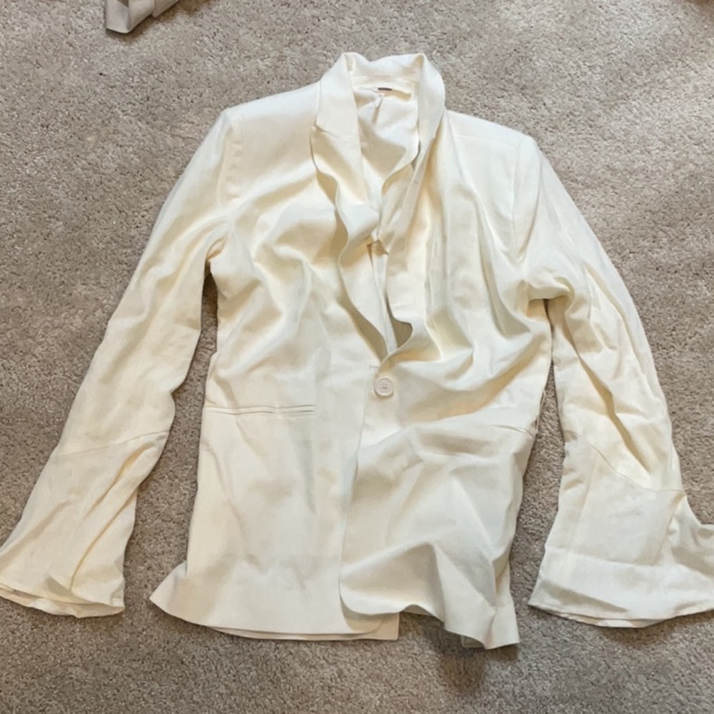 Free people white blazer